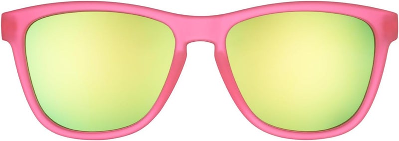 Goodr Flamingos on a Booze Cruise Polarized Sunglasses, Medium Sized (OG), Pink Translucent Frames with Teal Mirored Reflective Lens, UV400 Protection, No Slip, No Bounce - Image 2
